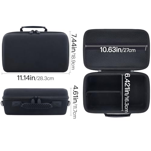 Camera Case Compatible with Canon EOS Rebel T7/T100/R50/R100/R5/R6 V//R6 Mark II DSLR Camera with 18-55mm Lens,Sony,Nikon DSLR Camera Protective Case with Shoulder Strap (Black Case) - color: Black Case