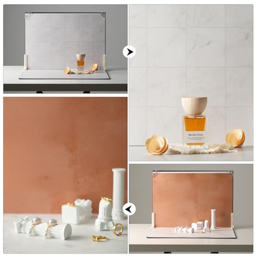Photo Backdrop Boards, 10Pcs 20 Patterns Double-Sided Product Photography Backdrops, Flat Lay Background for Food, Jewelry, Cosmetics & Content Creation, Tabletop Shooting Kit, MDAOCRY