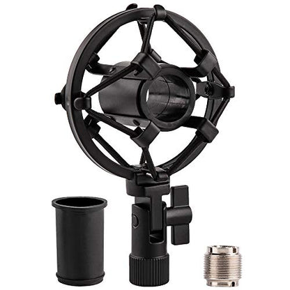 Microphone Shock Mount for 21mm-23mm Small Diameter Size Instrument Condenser Mic or Shotgun Mic like Rode NTG-1 NTG-2