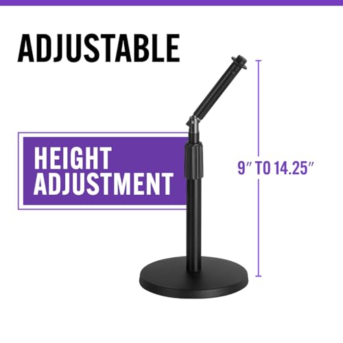 OnStage On-Stage DS8200 Adjustable Desktop Microphone Stand with Rocker Lug - style: Adjustable
