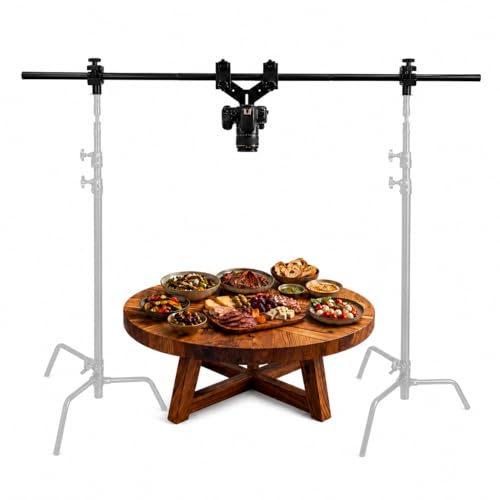 Glide Gear OH 75 Overhead Mount – DSLR, Smartphone – 6ft Adjustable Pole, Top-Down Rig, 15lb Capacity, Aluminum Build - size: OH 75: 6 feet Configuration
