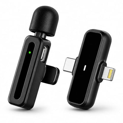 Wireless Lavalier Microphone for Smartphone - Portable with Noise Reduction - Ideal for Vlog, Podcast, YouTube, TikTok, Interviews, Online Teaching