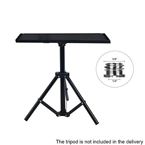 Laptop Projector Tray Holder, Laptop Notebook Projector Tripod Stand Plat-Form Pallet for 1/4' Screw Tripod Stand Mount(Size:24x34cm)