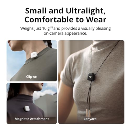 DJI Mic Mini (1 TX + 1 RX), Wireless Lavalier Microphone for iPhone/Camera/Android, Ultralight, Detail-Rich Audio, Noise Cancelling, Automatic Limiting, Vlog, Streaming, 400m Transmission - style: Mic Mini (1 TX + 1 RX)