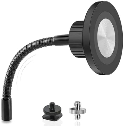 Ring Light Phone Holder Attachment, Strong Magnetic Phone Holder for Ring Light and Tripod Stand, Flexible Cell Phones Tripod Mount Adapter for MagSafe iPhone 16 15 14 13 12 Series and Android Phones - size: Magnetic