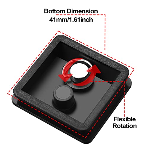 TOODOO 2 Pieces 41mm QR Release Plate Camera Tripod Ball Head Quick Release Plate Replacement Compatible with Ambico V0552 V0554, Sunpak 7500 Pro 7500tm 7575, Kalimar Pro-tech V40 - size: 41mm