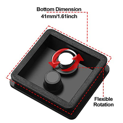 TOODOO 2 Pieces 41mm QR Release Plate Camera Tripod Ball Head Quick Release Plate Replacement Compatible with Ambico V0552 V0554, Sunpak 7500 Pro 7500tm 7575, Kalimar Pro-tech V40 - size: 41mm