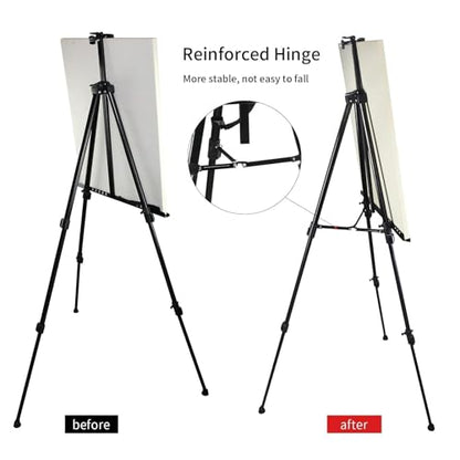 RRFTOK Art Painting Display Easel Stand, 72Inches Metal Portable Adjustable Easels for Painting Canvases Height from 22-72”for Table-Top/Floor Paint and Displaying,Black 2-Pack. - style: 72BL 2-pack