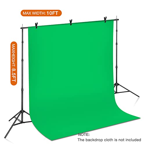 Yesker 8.5X10ft Background Stand Backdrop Support System Kit Photo Video Studio Adjustable Backdrop Stand for Photoshoot Photography Parties Wedding with Carrying Bag - size: 8.5x10ft Backdrop Stand