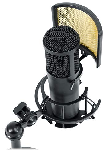 Rockville Solo-Cast Pro 24-bit 192kHz USB Condenser Microphone, Zero-Latency Monitoring, Gain Control, Mute Button, for Podcasting and Streaming