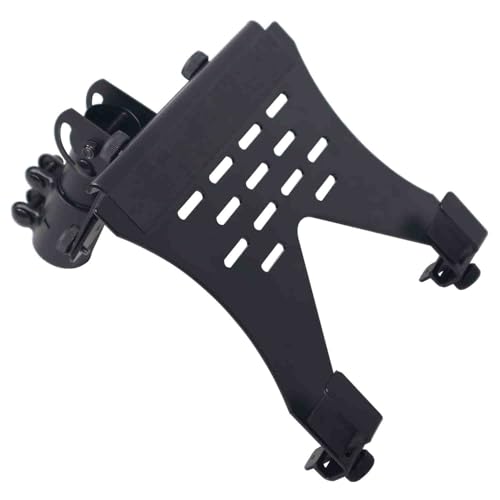 ProX X-LTF01BL Universal Laptop Tray + VESA Monitor Mounting Bracket fits on Speaker Stand 1-3/8" Pole Black