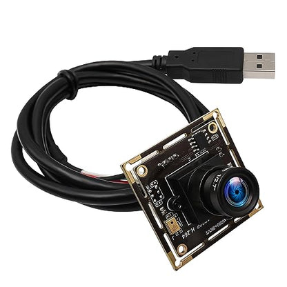 ELP 3.6mm Lens Raspberry Pi 1080P H.264 Microphone PC Web USB Security Camera for Computer Mini UVC USB2.0 Video Audio Webcam Board 2MP CMOS AR0330 Lightburn Laser Camera for Laptop - size: 3.6mm lens
