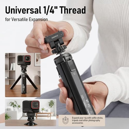 AMBITFUL IA03 Magnetic Quick Release Cold Shoe Ball Head Mount, Action Camera Adapter for Insta360 Cameras, Quick Swap Mini Camera Mount for DSLR, Camera Cage, Tripod and Video Rig - color: Cold Shoe Mount