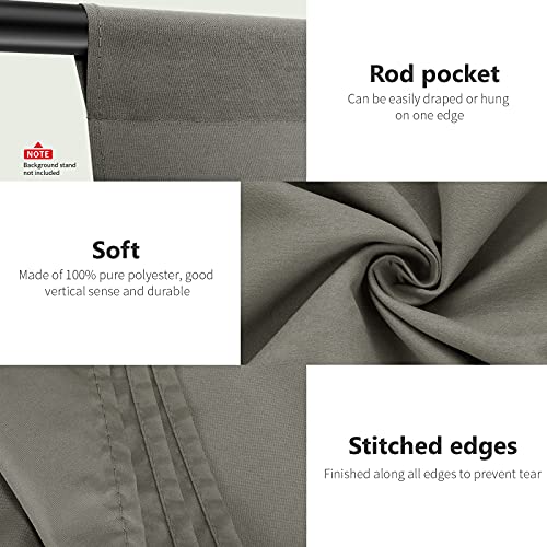 NEEWER 6x9 feet/1.8x2.8m Photo Studio 100% Pure Polyester Collapsible Backdrop Background for Photography, Video and Television (Backdrop ONLY) - Grey - color: Grey