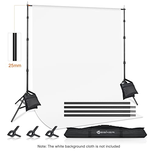 Yesker 10 X 10 ft Photo Video Studio Background Support Stand, Adjustable Heavy Duty Photography Backdrop Support System Kit for Photoshoot Party Video Creator - size: 10*10ft