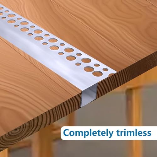 inShareplus Plaster-in LED Channel, 3.3ft/1M 10Pack LED Aluminium Channel with Milky Diffuser, Trimless Recessed Single-Sided Aluminum Profile LED Strip Diffuser for Under Cabinet and Corners of Wall - size: single-edge-10-pack (recessed)