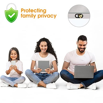 Toojcc Cute Laptop Camera Cover Slide,6pk Ultra-Thin Webcam Cover Compatible as a Web Cam Blocker with All Devices Like Computer, MacBook,iPhone, iPad,iMac etc,Protect Your Privacy and Security
