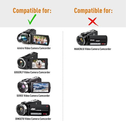LTGEM Camcorder Cases Compatible with Kimire/SEREE/LOENTIR/VETEK/OLESIT Video Camera Camcorder(Inside: 6.4"x2.8"x3.3"), Case Only