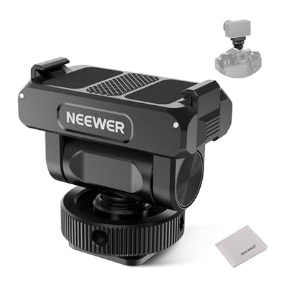NEEWER Magnetic Mount Adapter Compatible with DJI Osmo Action 5 Pro/4/3, Upgraded Metal Quick Release Action Camera Mount Vlogging Accessories - style: AC012 w/Cleaning Cloth