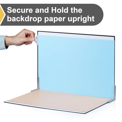 Background Support Equipment 2PCS L-Bracket and 2PCS Paper Clips (4PCS Triangle Backdrop Paper Clips) - size: 4PCS Triangle Backdrop Paper Clips