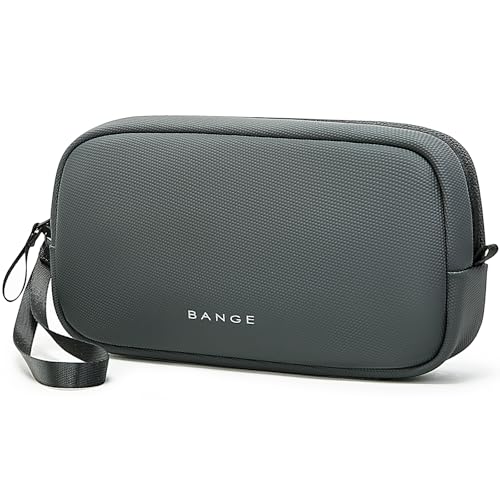 BANGE Tech Organizer Travel Case,Tech Accessories Pouch Carry Storage Bag for Charger, Cord, Hard Drive, Phone, Power Bank, Travel Essentials - color: grey, size: S