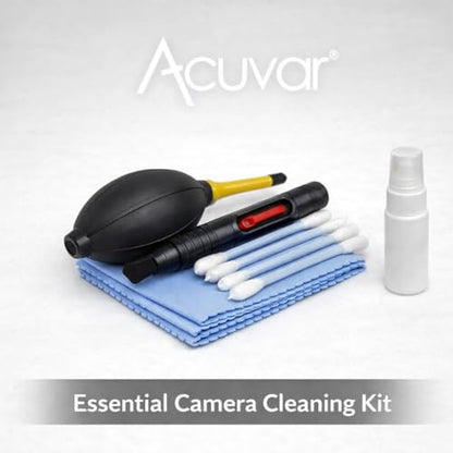 Camera Cleaning Kit for Lens – Air Blower, Cleaning Pen & Brush Set for DSLR & Mirrorless Cameras - size: Deluxe Kit