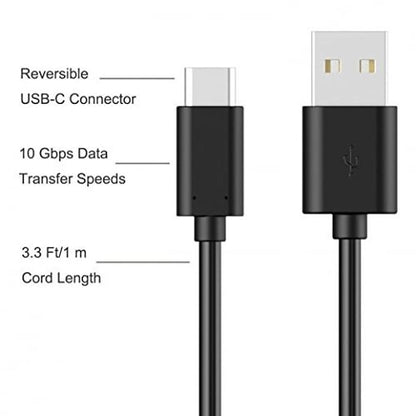 Master Cables 3.3ft USB-C Data Transfer & Charging Cable – Compatible with Sony Alpha Mirrorless and ZV Vlogging Cameras