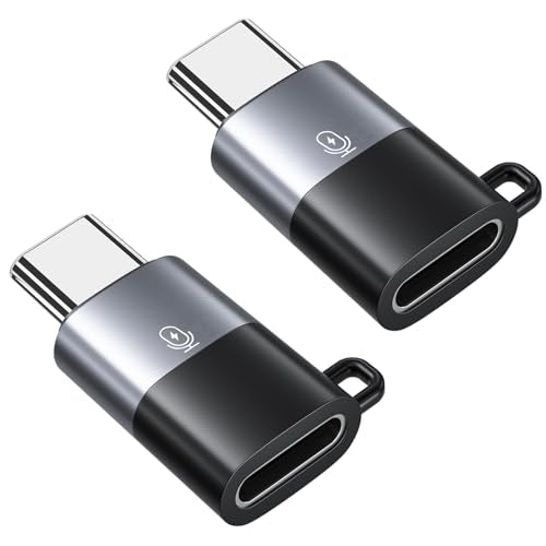 AreMe 2 Pack USB C to Lavalier Microphone Adapter, Black+Grey | Not for Headphone/Data, Type C Male Converter for Wireless Lavalier Microphone, iPhone 17/16/15 Series, iPad Pro/Air - color: Black+Grey
