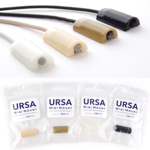 URSA MiniMount. Slim, Low-Profile and Made from Hardened Plastic. Hand-Finished for Smoothness. Includes 5X Hypoallergenic MiniMount Stickies (White, Sanken COS11) - color: White, size: Sanken COS11