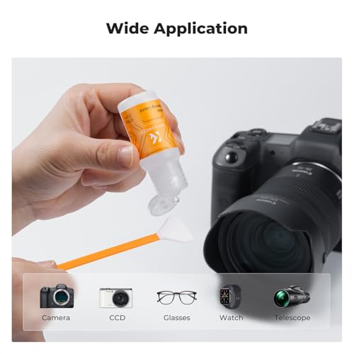 K&F CONCEPT 20ML*2 Spray and Sensor Cleaner Kit, Lens Cleaner | Efficient Cleaning,Safe Formula Cleaner,Easy to Carry and Store,for All Sensors and Critical Optics,Cameras,Laptops,MW01