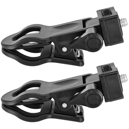 Yeebline Monitor Camera Mount Clip, 2 Pack Monitor Camera Mount Clamp Selfie Light Ring Light Clip with 1/4 Screw Connector, Screen LCD Display Top Fill Light Flash Stand Webcam Holder for Phone