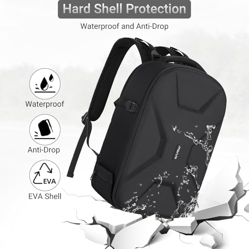 MOSISO Camera Backpack, DSLR/SLR/Mirrorless Photography Backpack, Camera Bag with Tripod Holder&15.6 inch Laptop Compartment&Rain Cover Compatible with Canon/Nikon/Sony/DJI Mavic Drone, Black - color: Black