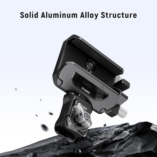 Neewer SSD Holder 40-65mm Quick Release SSD Bracket Mount with Cable Clamp Compatible with SmallRig Phone Cage for 16 Pro Max 15 Pro Max Samsung S24 Ultra T9 T7 T5 SanDisk, PA065 - style: PA065