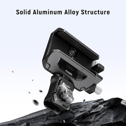 Neewer SSD Holder 40-65mm Quick Release SSD Bracket Mount with Cable Clamp Compatible with SmallRig Phone Cage for 16 Pro Max 15 Pro Max Samsung S24 Ultra T9 T7 T5 SanDisk, PA065 - style: PA065
