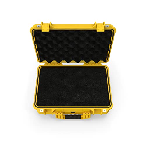 MEIJIA Portable Waterproof Hard Camera Case, Dry Case with Customizable Fit Foam, Protection for camera, drones,telescopes,18.5 x14.06x6.93inches(Yellow) - color: Yellow