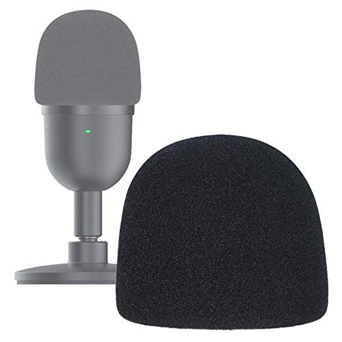 SUNMON Seiren Mini Pop Filter Foam Cover - Professional Mic Windscreen Wind Cover for Razer Seiren Mini USB Streaming Microphone to Minimise Plosives - color: Razer mini pop filter
