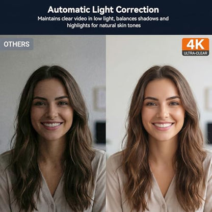 AIRHUG 4K UHD USB Webcam No Mic 16MP Sony Sensor, Privacy Cover for Secure Meetings - PDAF Fast Focus, 63° Gold FOV, Auto Light Correction, Streaming Camera (No Audio) for PC/Laptop/Desktop - style: 4K Webcam Without Mic