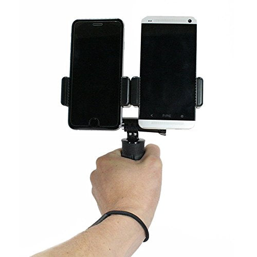 OCTO MOUNT Dual Device Hand-Held Stabilizer for Cell Phone or GoPro Camera. Compatible with iPhones, Samsung Galaxy, HTC, etc.