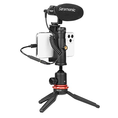 Saramonic SR-C2002 | Female 3.5mm TRRS to Lightning Audio Adapter Cable for Mic & Audio in & Headphone Out from iPhones & iPads - size: TRRS Female to Lightning