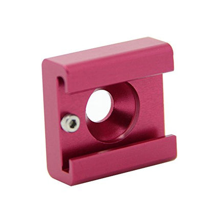 CAMVATE Cold Shoe Mount with 1/4''-20 Hole for Camera Flash Microphone Accessories(Red) - 1367 - style: 1Piece,Red