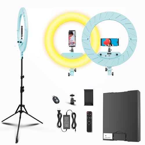18 inch Ring Light Kit (Ice Blue) - color: Ice Blue