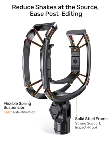 Wave Microphone Shock Mount - Custom Built for Elgato Wave 1/3, Aluminum Frame & Reinforced Suspension for Max Vibration Isolation, Shock Mounts Holder Clip Ideal for Youtubers, Podcasters and Gamers - size: Wave Shock Mount