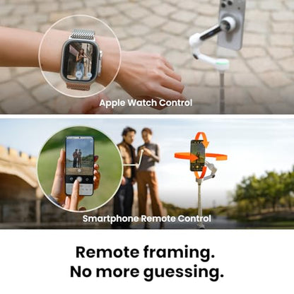 Insta360 Flow 2 Pro Magnetic Mount Bundle - Foldable AI Phone Gimbal, Track in 200+ iOS Apps, Multi-Person & 360 Pan Tracking, Built-in Tripod/Selfie Stick, iPhone/Android Stabilizer - color: Summit White - Magnetic Mount Bundle
