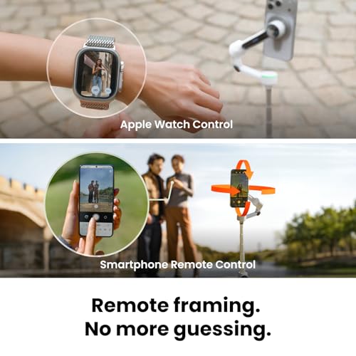 Insta360 Flow 2 Pro Mic Bundle White - Foldable AI Phone Gimbal, Track in 200+ iOS Apps, Multi-Person & 360 Pan Tracking, Built-in Tripod/Selfie Stick, iPhone/Android Stabilizer - color: Summit White - Mic Bundle