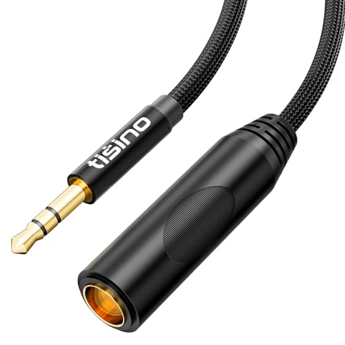 Tisino 1/4 to 3.5mm Adapter, 1/4" Female to 1/8" Male Stereo Audio Adapter for Headphone, Amplifiers, Guitar, Amp etc. - 1ft/30cm - size: 1 feet
