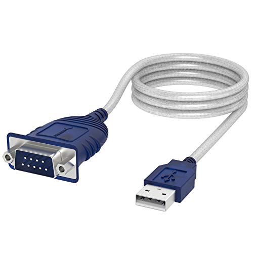SABRENT USB 2.0 to Serial (9 Pin) DB 9 RS 232 Converter Cable, Prolific Chipset, Hexnuts, [Windows 10/8.1/8/7/VISTA/XP, Mac OS X 10.6 and Above] 6 Feet (CB-9P6F) - size: USB-A 6FT – RS-232