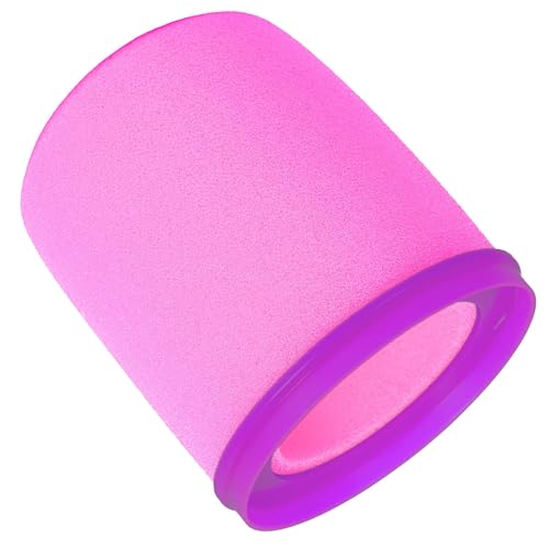MV7 Foam Cover and Retainer Ring for Shure MV7 Pop Filter High-Density Colored Windscreen for Podcast Streaming Gaming (Violet) - color: Violet