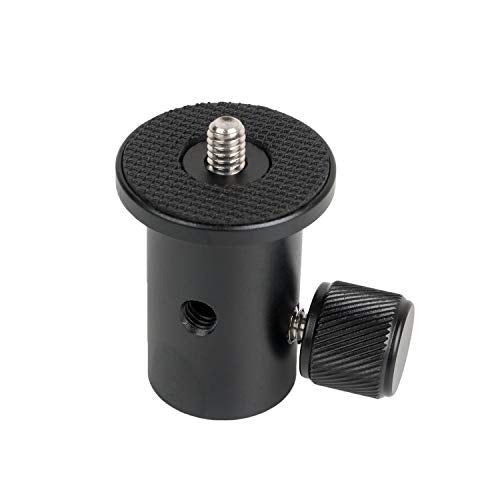 Mounting Adapter Converts Standard 5/8" (16mm) Female Light Stand Tip or Stabilizer Spring Arm Rod to 1/4" x 20 Thread for Camera,Flash Light,Gimbal