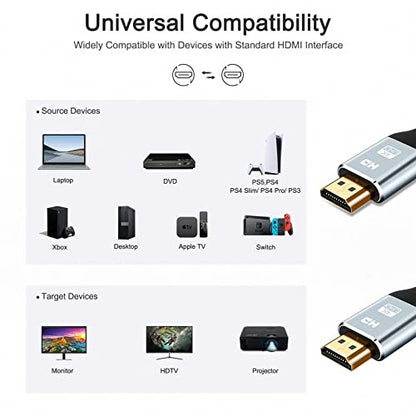 Cheges HDMI Cable 4K 100 FT Fiber Optic, 4K 60HZ High Speed 18 Gbps HDMI Cable,HDR, HDCP 2.2/1.4, 3D, 2160P,1080P HDMI Cord for UHD TV,Monitor, PS4/3, Xbox One - size: 100 ft