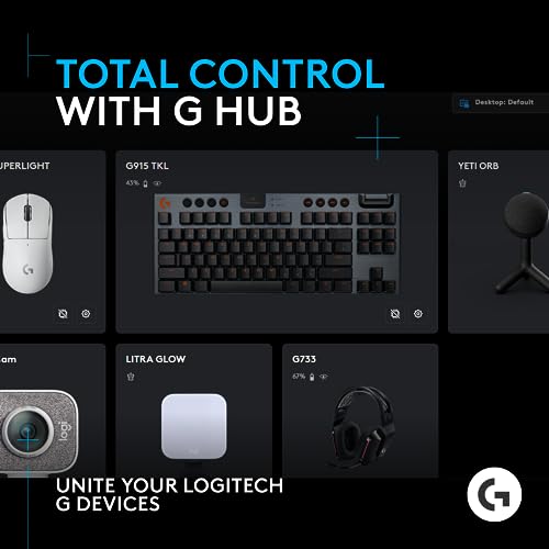 Logitech G Yeti Orb Condenser RGB Gaming Microphone with LIGHTSYNC, USB Mic for Streaming, Cardioid, USB Plug and Play for PC/Mac - Black - color: Black
